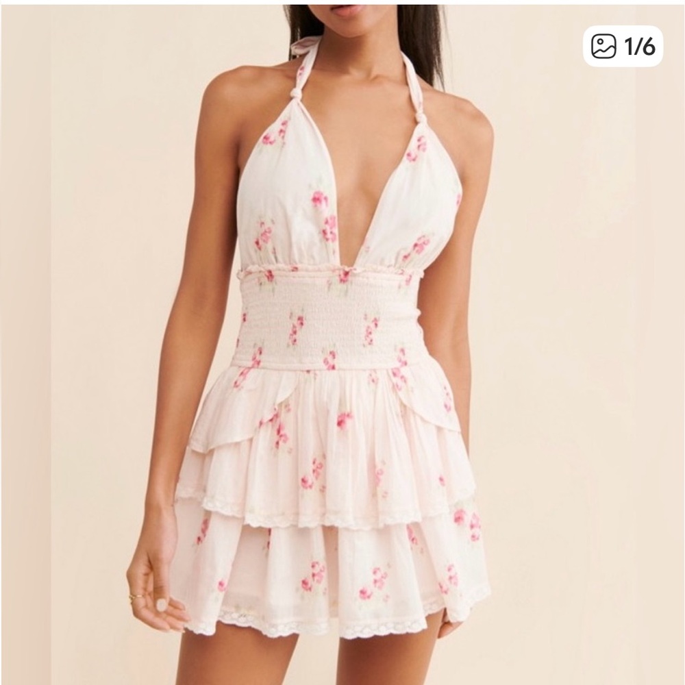 Loveshackfancy Deanna Halter
Floral Mini Dress